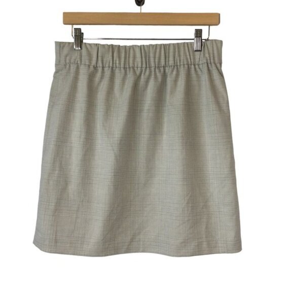 Rachel Zoe Tan Plaid Skirt Size M Fully Lined NWOT - Picture 2 of 5